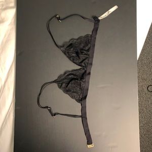 Madewell bralette black lace size small